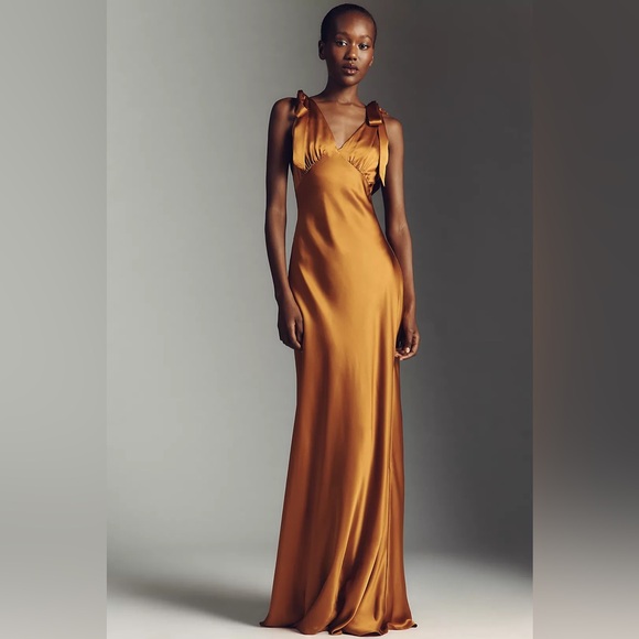 Reformation Dresses & Skirts - Reformation Pernille Silk Maxi Dress in Copper
